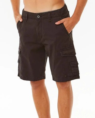 Rip Curl Herren klassische Surf Trail mehrere Taschen Cargoshorts gewaschen schwarz 30''