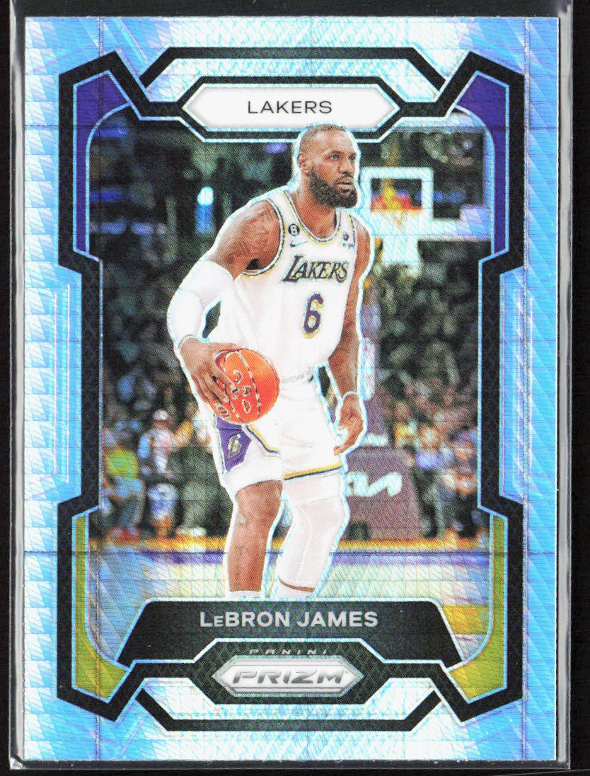 2023-24 Panini Prizm LeBron James Hyper #63 Los Angeles Lakers