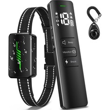 Dog Shock Collar, 2023 New User-Friendly IPX7 Waterproof Dog Training Collar ...