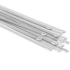 7.9 Inch Spiral Steel Boning, 15 Pcs 5mm Steel Corset Boning Stay, Silver