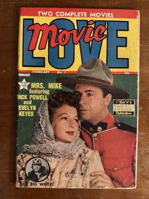 Movie Love #1 (Eastern Color 1950) [VG-] D. Powell E. Keyes Mickey Rooney Cover