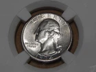1934 Philadelphia Mint Silver Washington Quarter XF to UNC slabbed ungraded