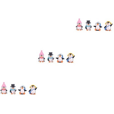  Set of 3 Süßer Pinguin Weihnachten Deko Penguin -Spielzeug Weihnachtsdekoration