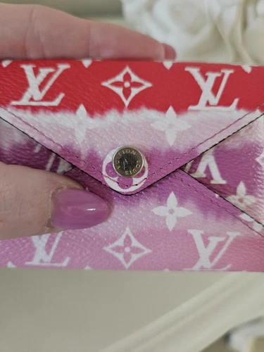 LOUIS VUITTON SMALL ESCALE POCHETTE KIRIGAMI RED/PINK POUCH ROUGE MONOGRAM - Picture 3 of 10