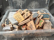 Large Job Lot of Arts/Crafts Stamps Various Designs/Sizes- Good Condition (R6)