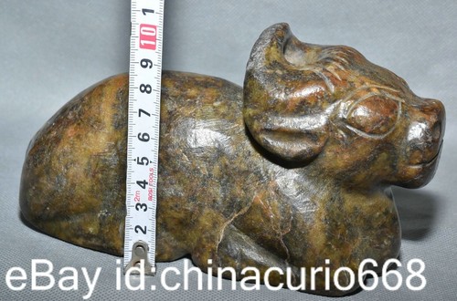 6,8 Zoll alte China Hongshan Kultur Jade Feng Shui Drache Bestie Skulptur - Bild 8 von 9