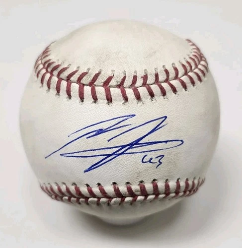 Rafael Flores Jr. Signed Autographed Game Used Major League Baseball PIRATES