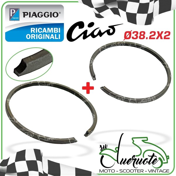 Piaggio 38.2 Kolbenring-Segment Satz FüR Ciao 50 PX PXV 1981-1993-image