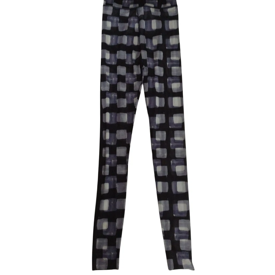 Henrik Vibskov Cube Print Stockings S Mesh Black White Geometric Leggings Sheer - Image 3 of 4