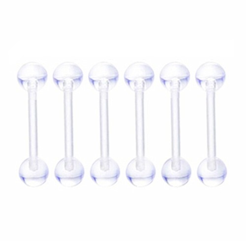 10-30X Varies Acrylic Horseshoe Nose Ring Bioflex Retainer Ear Lip Stud Piercing - Picture 16 of 19