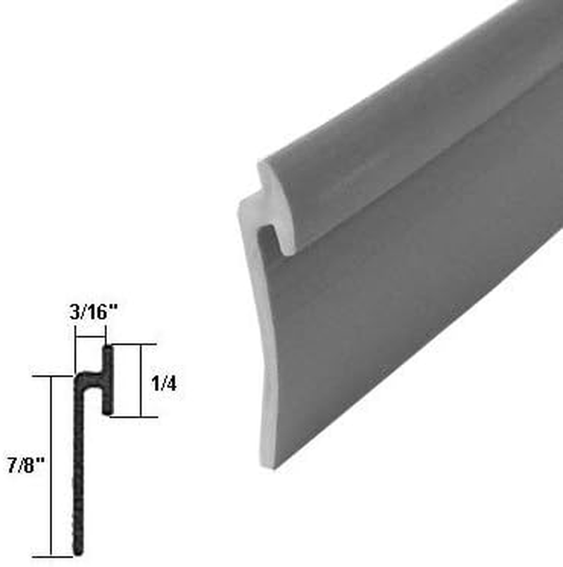 Angled Gray Vinyl for Framed Shower Door Drip Rail 7 Ft Long eBay