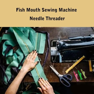 10 Pcs Sewing Machine Needle Threader Practical Fish Type Needle Threader