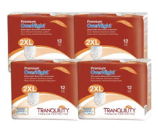 Pack of 4 Tranquility Premium Overnight Disposable Absorbent Underwear 2xl