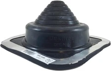 Square Base Pipe Flashing Roof Jack Pipe Boot for OD Pipe Sizes 1/4" - 5" NEW