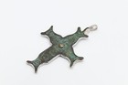 Very big Roman Byzantine Cross 4 inch tall Large Cross Sterling Silver and 18k — photo 10