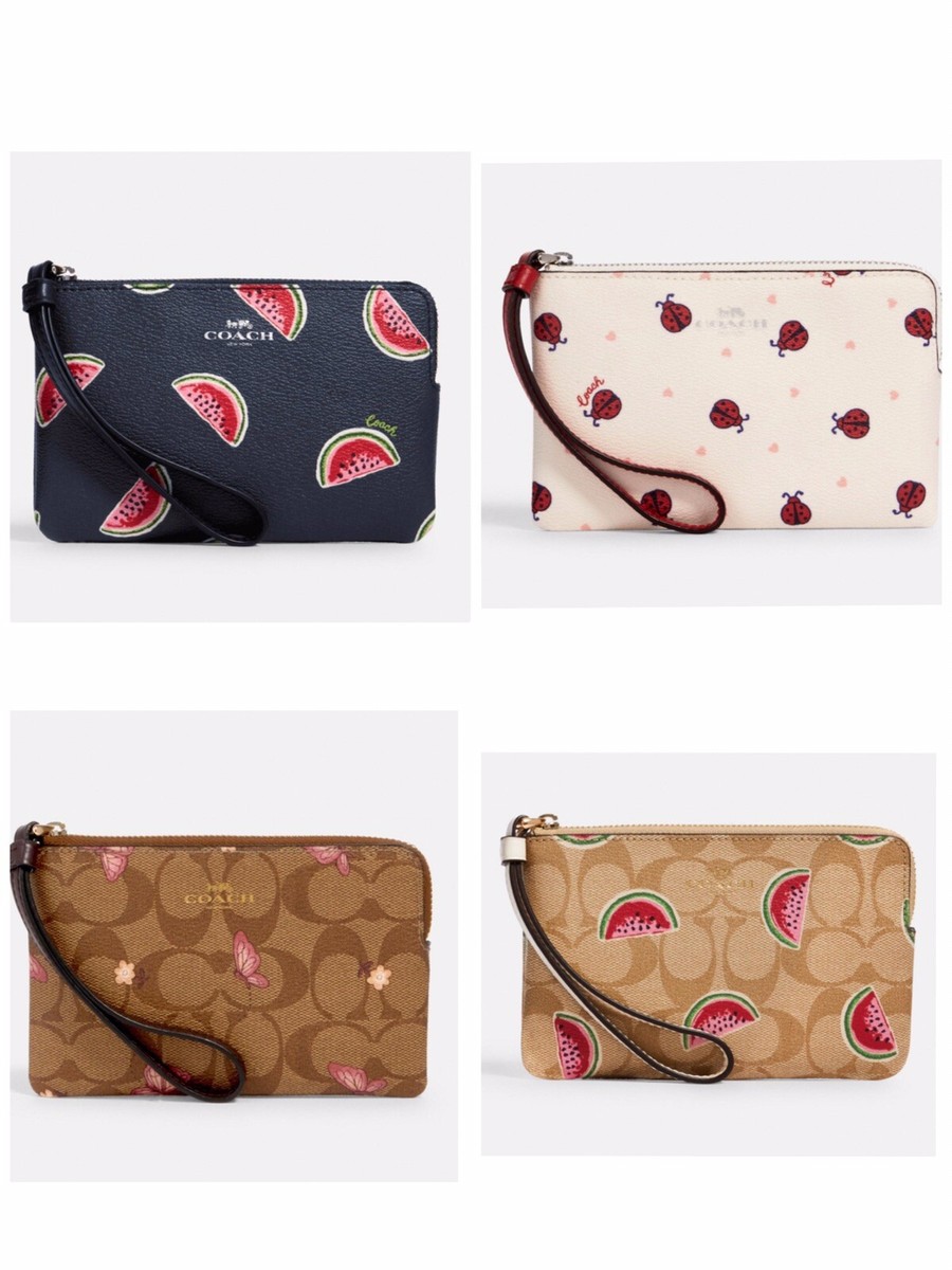 NWT Coach Butterfly, Ladybugs, Watermelons Wristlet 2970,2972,3281