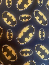 Brand New Batman Emblem Fabric 100 Cotton by the yard 36 x 44" 6 Yards