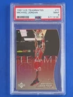 1997 Upper Deck UD Teammates Die-Cut Michael Jordan Card #T7 PSA 9 MINT Bulls