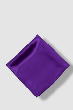  33 Club Room Men's Solid Purple Silk Pocket Square Handkerchief