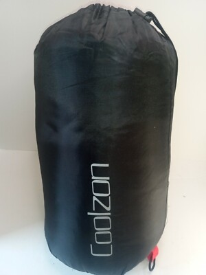 Coolzon  Light Weight Red Sleeping Bag Mummy Adult Open Box