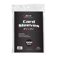 1000 BCW Trading Card Penny Sleeves Clear standard Sports Pokemon MTG