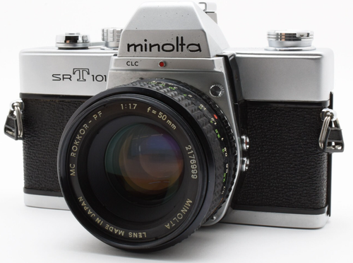 Minolta SRT-303b Argentique Avec Objectif MC Rokkor-PF 50mm F/1.7 - Occasion