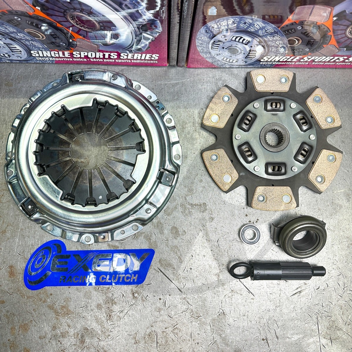Exedy Stage 2 Clutch Kit 08950B w 6 Puck Sprung Clutch Disc For