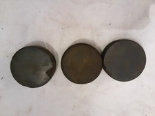 Lot of 3 different Vintage Hockey Pucks, 1x Official Czech. made 2x blank, USED