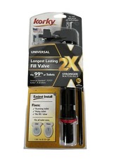 Korky 2X Toilet Fill Valve Black Plastic/Rubber For Universal  FREE SHIPPING