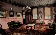 Postcard General Ulysses S. Grant Parlor at his Home in Galena, Illinois