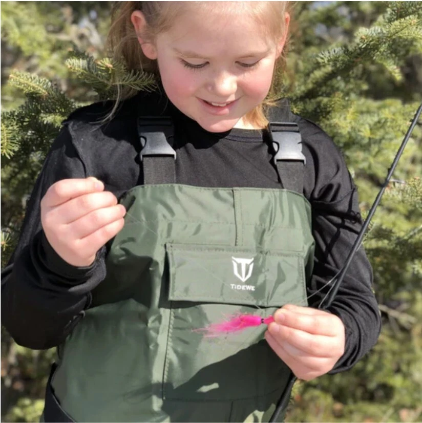 TideWe Chest Waders for Kids, Waterproof Fishing Youth Waders PVC Chest  Waders.