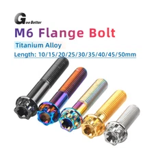 Titanium Bolt M6x10-50mm Hex Flange Torx Head Screw For Motorcycle Engine Grade5