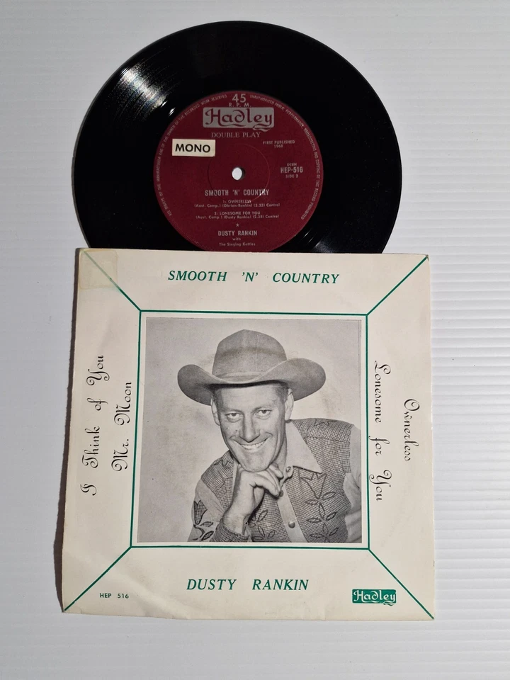 Dusty Rankin "Smooth 'n' Country" EP Hadley 1968 Oz P/C 7" 45rpm - Image 2 of 4