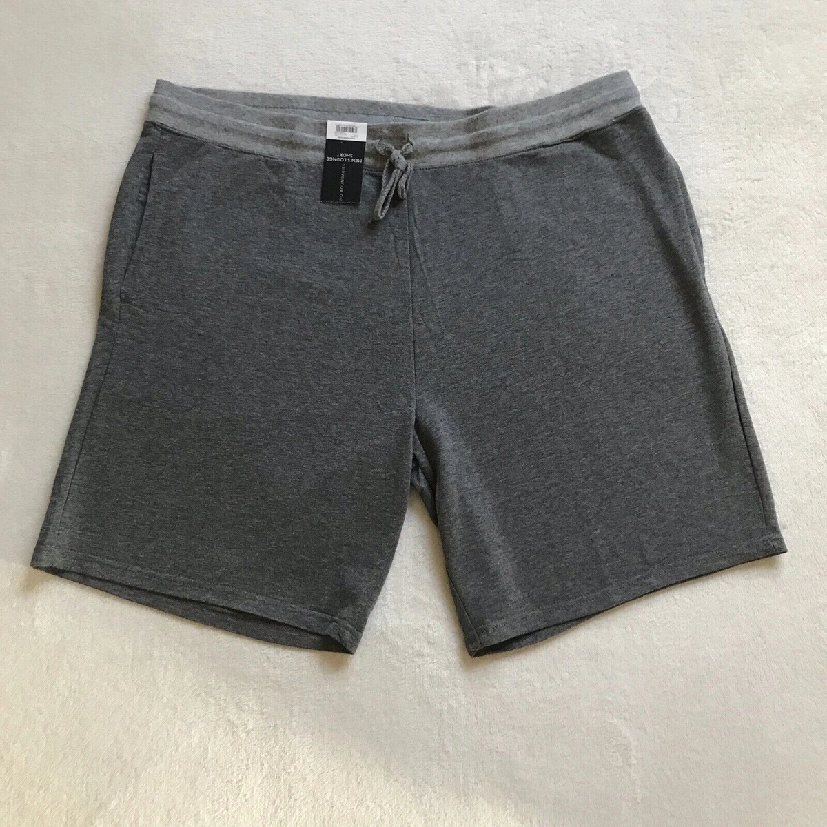 Short No Boundaries Homme Taille L Gris - Bermuda Denim Cordon
