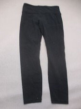 ATHLETA Size M Womens Black Stretch Pull On Athletic Gym Cropped Leggings 494