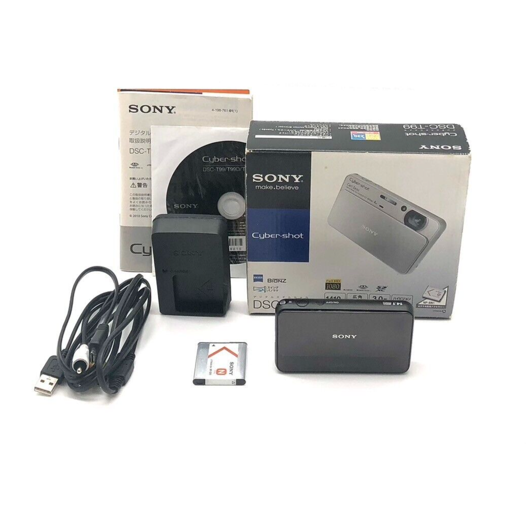 MINT】SONY DSC-T99 Digital Camera Black Cyber Shot From