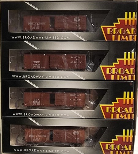Coche de caja de acero Broadway Limited escala N NYC paquete de 4 #3406 | Zustand: New