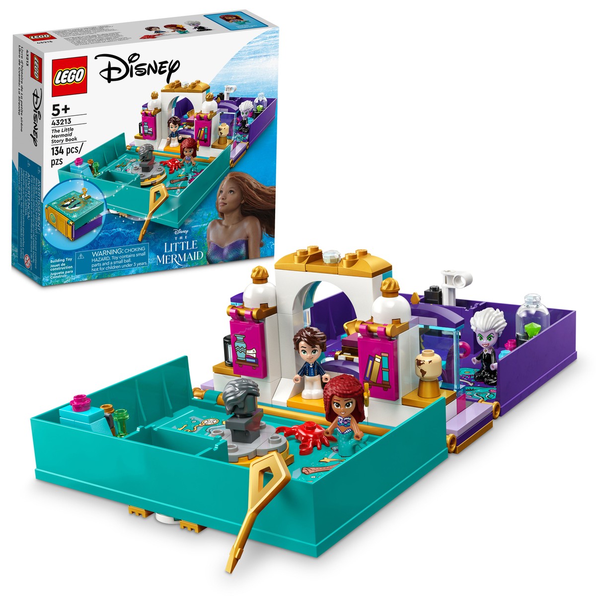 LEGO DISNEY The Little Mermaid Story Book Set 43213 NEW IN BOX
