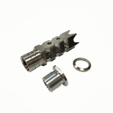 Ruger PC 1/2x28 TPI Thread Muzzle Brake Stainless Steel For 9mm With Free Washer