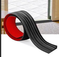 Rubber Doorway Threshold Ramp 2/5 Inch Rise Non-Slip Solid Rubber Door Thresh...