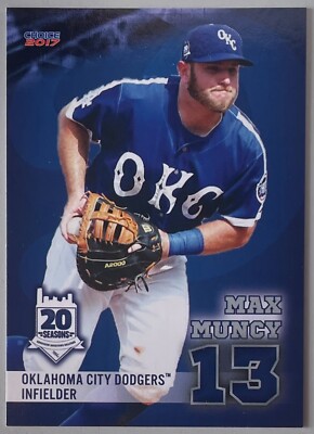 MAX MUNCY, RARE ! '17 OKLAHOMA CITY MINOR LEAGUE ROOKIE