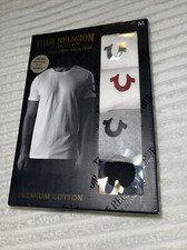 Image of True Religion Men's Loungewear 3+1 Pack V-Neck Tee MULTI COLOR sz M NEW IN BOX