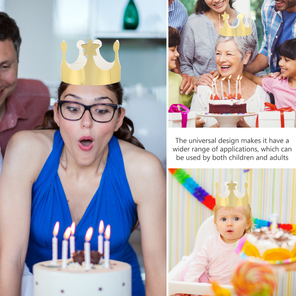 75 Pcs Prince Costume Crown Princess Golden Tiaras Folding Hat eBay