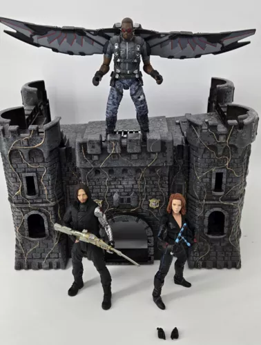 Marvel Select Vengadores Soldado de Invierno Halcón Viuda Negra 7" Figuras Paquete de 3 RARO