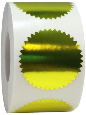 Envelope Seals Color Coding Labels | 1 1/2 Inch | 500 Pack | Pick One Color