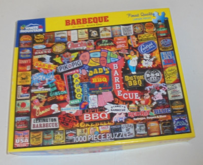 White Mountain Puzzles Barbeque 1000 Piece Puzzle 2020 Complete 1461