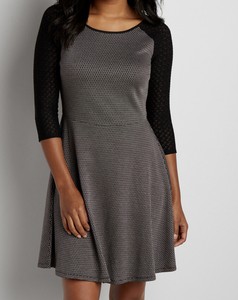 patterned skater dress