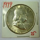 1949 Franklin Silver Half Dollar BU
