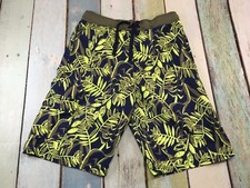 BODY GLOVE BOYS SWIMSUIT TRUNKS SHORTS SIZE XL/18 BLUE GREEN TROPICAL PRINT
