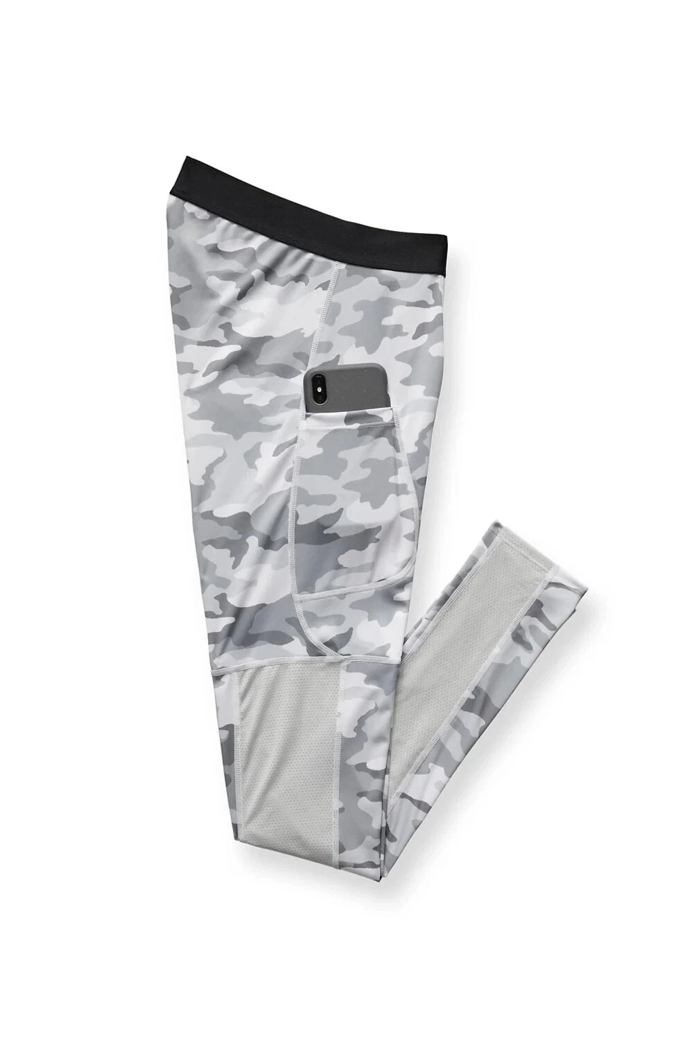 Fabletics Camo Grey Tight Full Length Men’s Leggings Size XXL, New